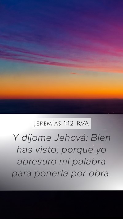 Jeremías 1:12 RVA Bible Verse Image