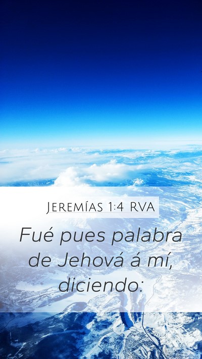 Jeremías 1:4 RVA Bible Verse Image