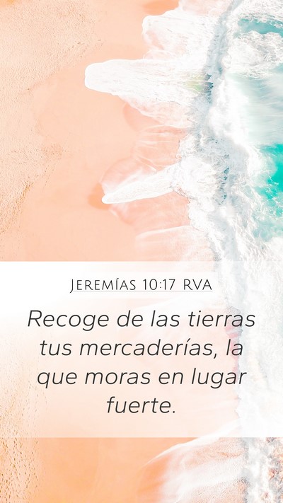 Jeremías 10:17 RVA Bible Verse Image