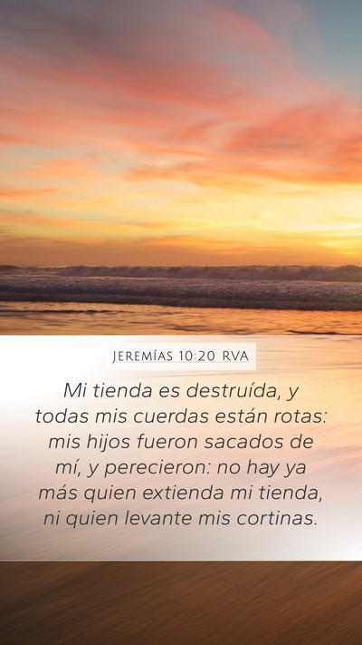 Jeremías 10:20 RVA Bible Verse Image