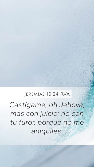 Jeremías 10:24 RVA Bible Verse Image
