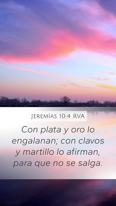Jeremías 10:4 RVA Bible Verse Image