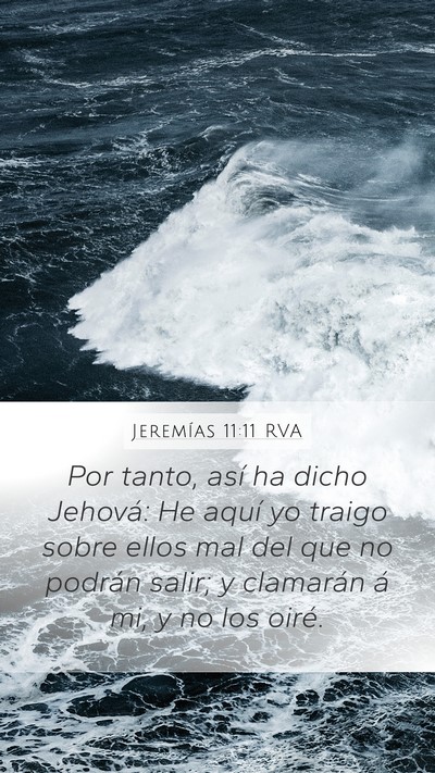 Jeremías 11:11 RVA Bible Verse Image