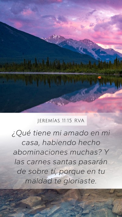 Jeremías 11:15 RVA Bible Verse Image