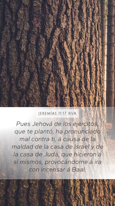 Jeremías 11:17 RVA Bible Verse Image
