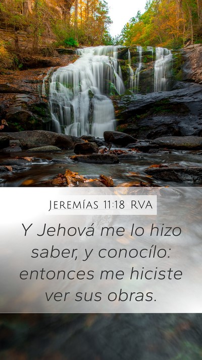 Jeremías 11:18 RVA Bible Verse Image