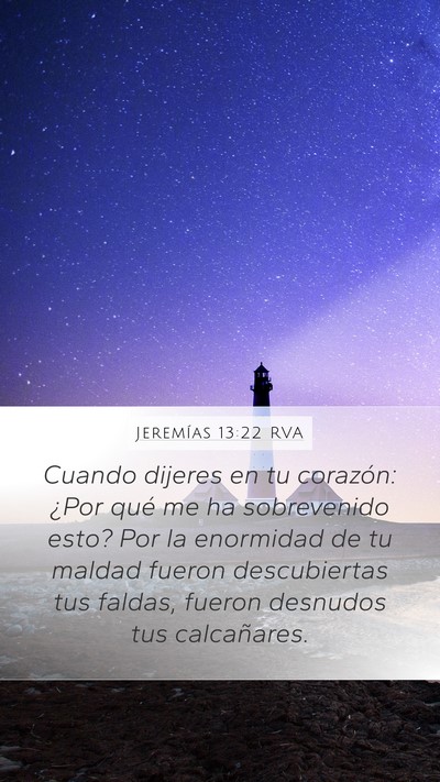 Jeremías 13:22 RVA Bible Verse Image