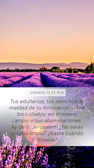 Jeremías 13:27 RVA Bible Verse Image
