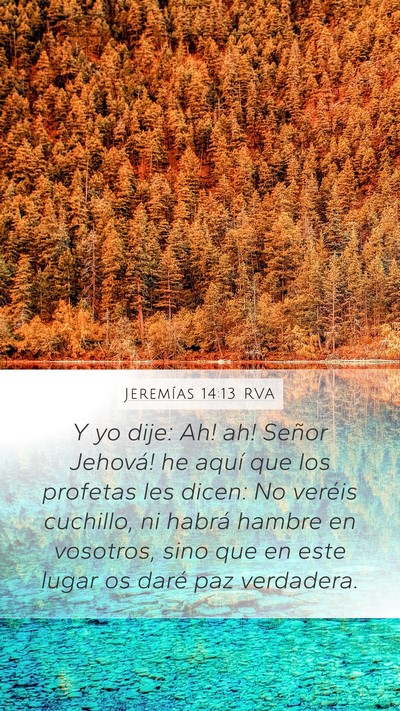 Jeremías 14:13 RVA Bible Verse Image