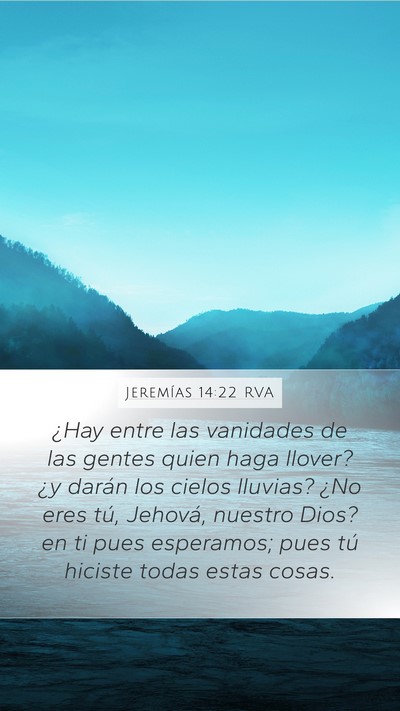 Jeremías 14:22 RVA Bible Verse Image