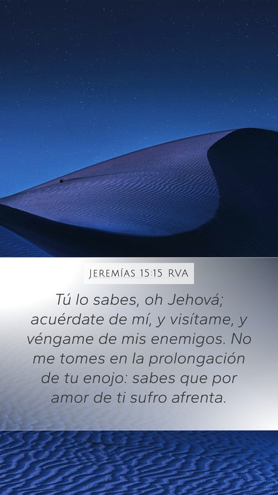 Jeremías 15:15 RVA Bible Verse Image