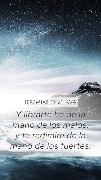 Jeremías 15:21 RVA Bible Verse Image
