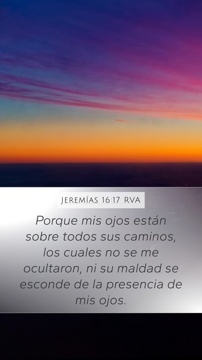 Jeremías 16:17 RVA Bible Verse Image