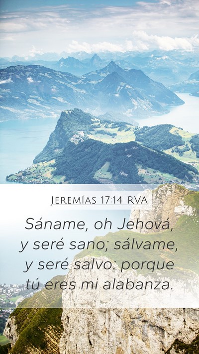 Jeremías 17:14 RVA Bible Verse Image