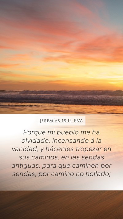 Jeremías 18:15 RVA Bible Verse Image