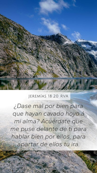 Jeremías 18:20 RVA Bible Verse Image