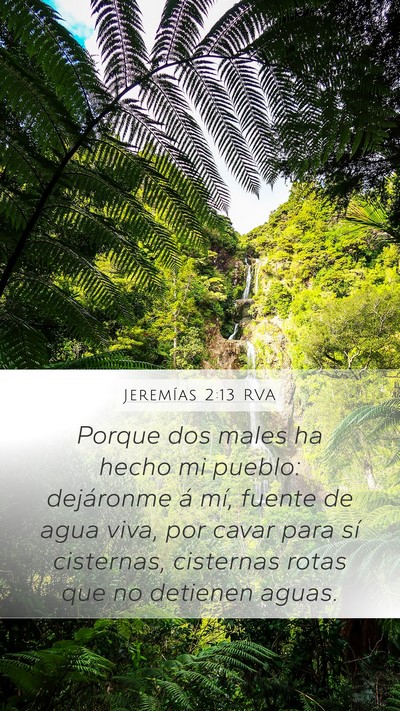 Jeremías 2:13 RVA Bible Verse Image
