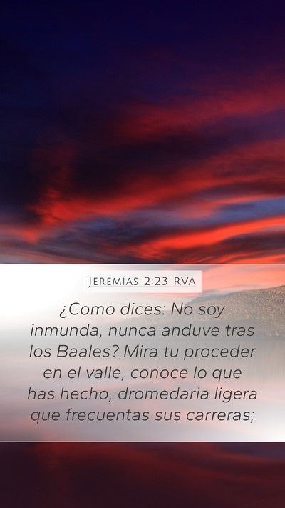 Jeremías 2:23 RVA Bible Verse Image