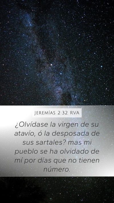 Jeremías 2:32 RVA Bible Verse Image