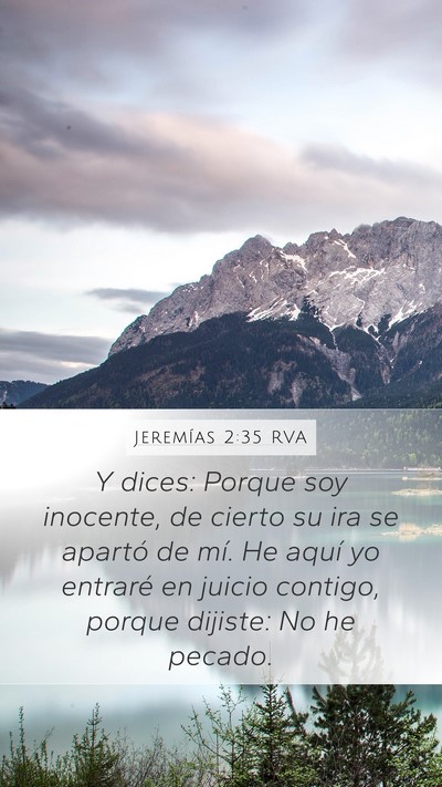 Jeremías 2:35 RVA Bible Verse Image