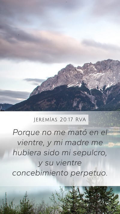 Jeremías 20:17 RVA Bible Verse Image