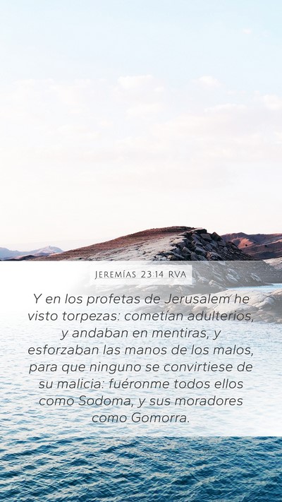 Jeremías 23:14 RVA Bible Verse Image