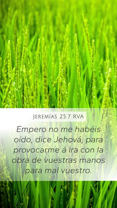 Jeremías 25:7 RVA Bible Verse Image