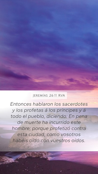 Jeremías 26:11 RVA Bible Verse Image