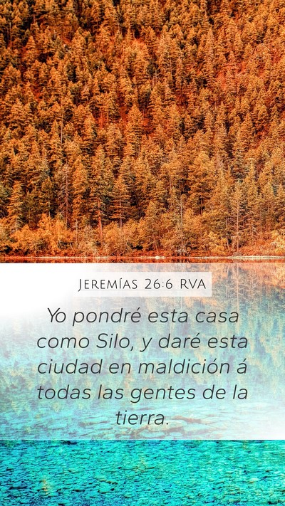 Jeremías 26:6 RVA Bible Verse Image
