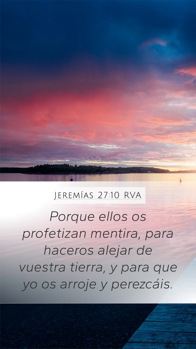 Jeremías 27:10 RVA Bible Verse Image