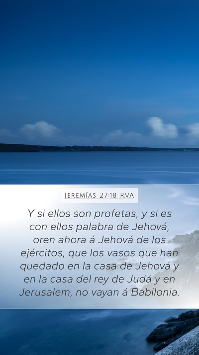 Jeremías 27:18 RVA Bible Verse Image