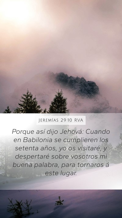 Jeremías 29:10 RVA Bible Verse Image