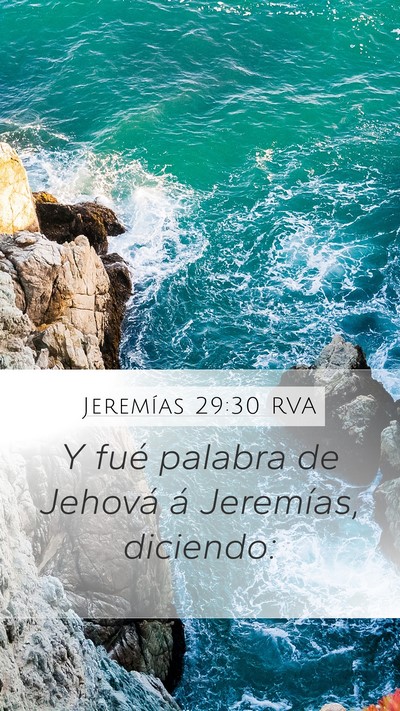 Jeremías 29:30 RVA Bible Verse Image