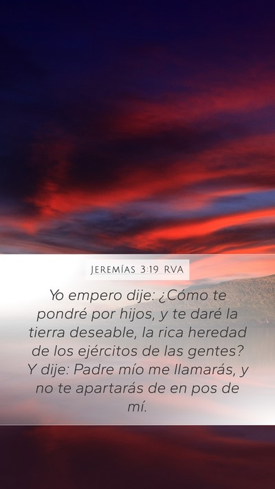 Jeremías 3:19 RVA Bible Verse Image