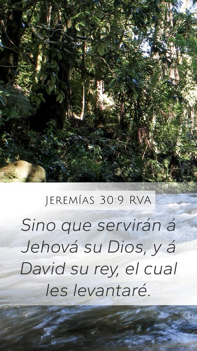 Jeremías 30:9 RVA Bible Verse Image