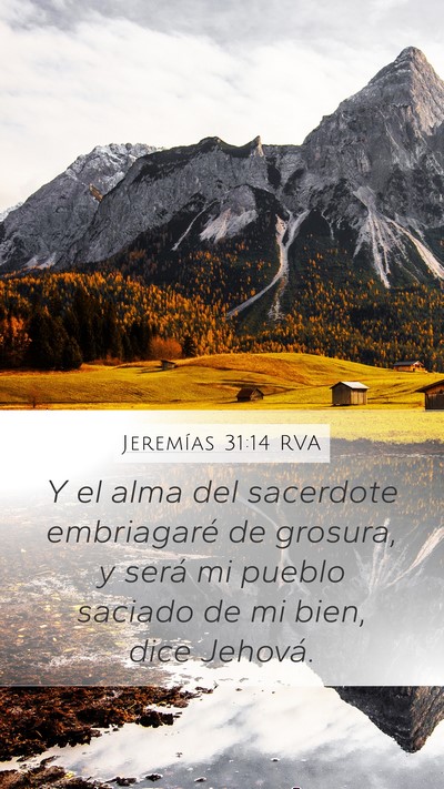 Jeremías 31:14 RVA Bible Verse Image