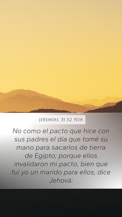 Jeremías 31:32 RVA Bible Verse Image