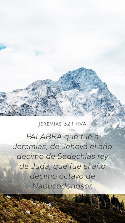 Jeremías 32:1 RVA Bible Verse Image
