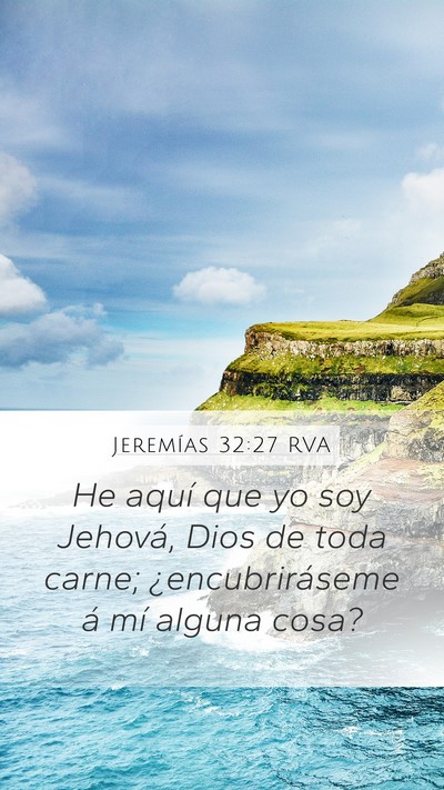 Jeremías 32:27 RVA Bible Verse Image