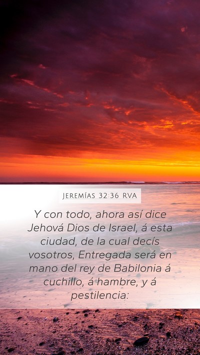 Jeremías 32:36 RVA Bible Verse Image