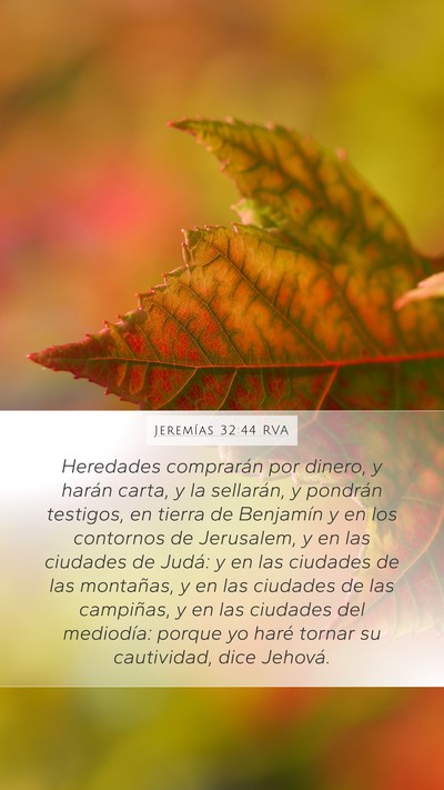 Jeremías 32:44 RVA Bible Verse Image