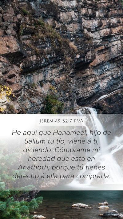 Jeremías 32:7 RVA Bible Verse Image