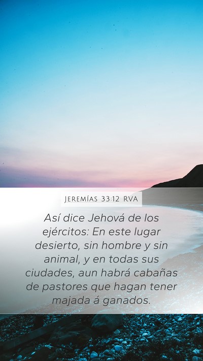 Jeremías 33:12 RVA Bible Verse Image