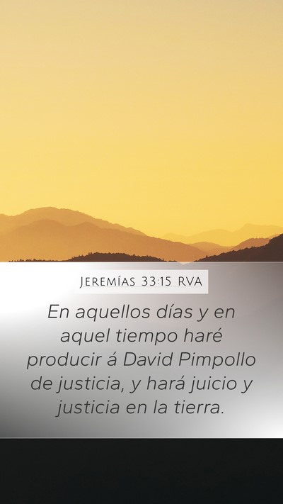 Jeremías 33:15 RVA Bible Verse Image