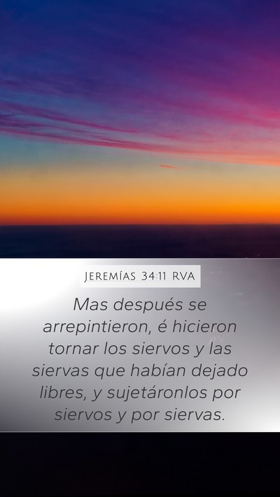 Jeremías 34:11 RVA Bible Verse Image