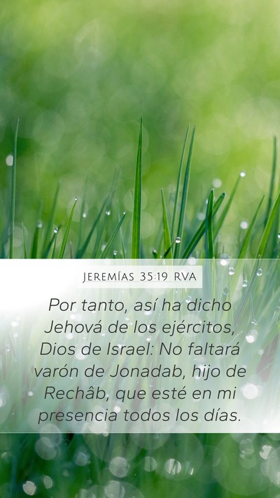 Jeremías 35:19 RVA Bible Verse Image