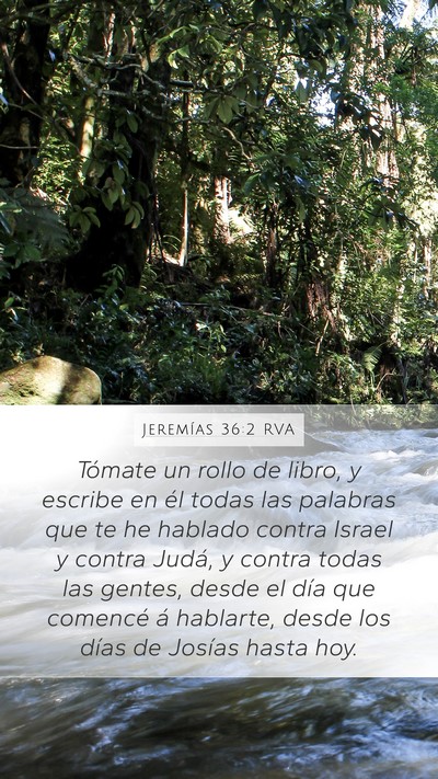 Jeremías 36:2 RVA Bible Verse Image