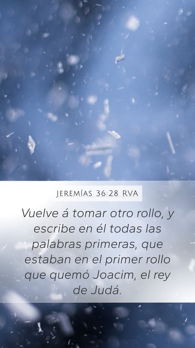 Jeremías 36:28 RVA Bible Verse Image
