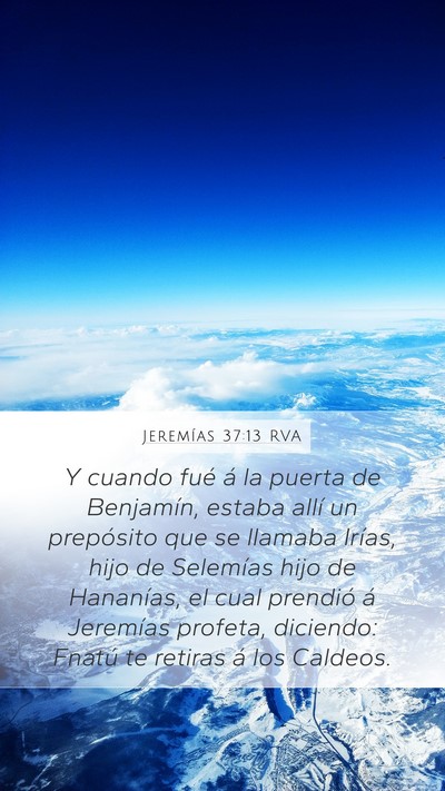 Jeremías 37:13 RVA Bible Verse Image