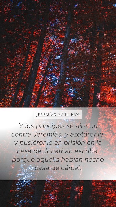 Jeremías 37:15 RVA Bible Verse Image